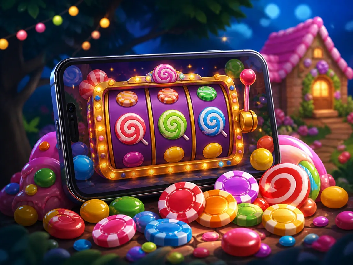 Phone Game With Candy Reels