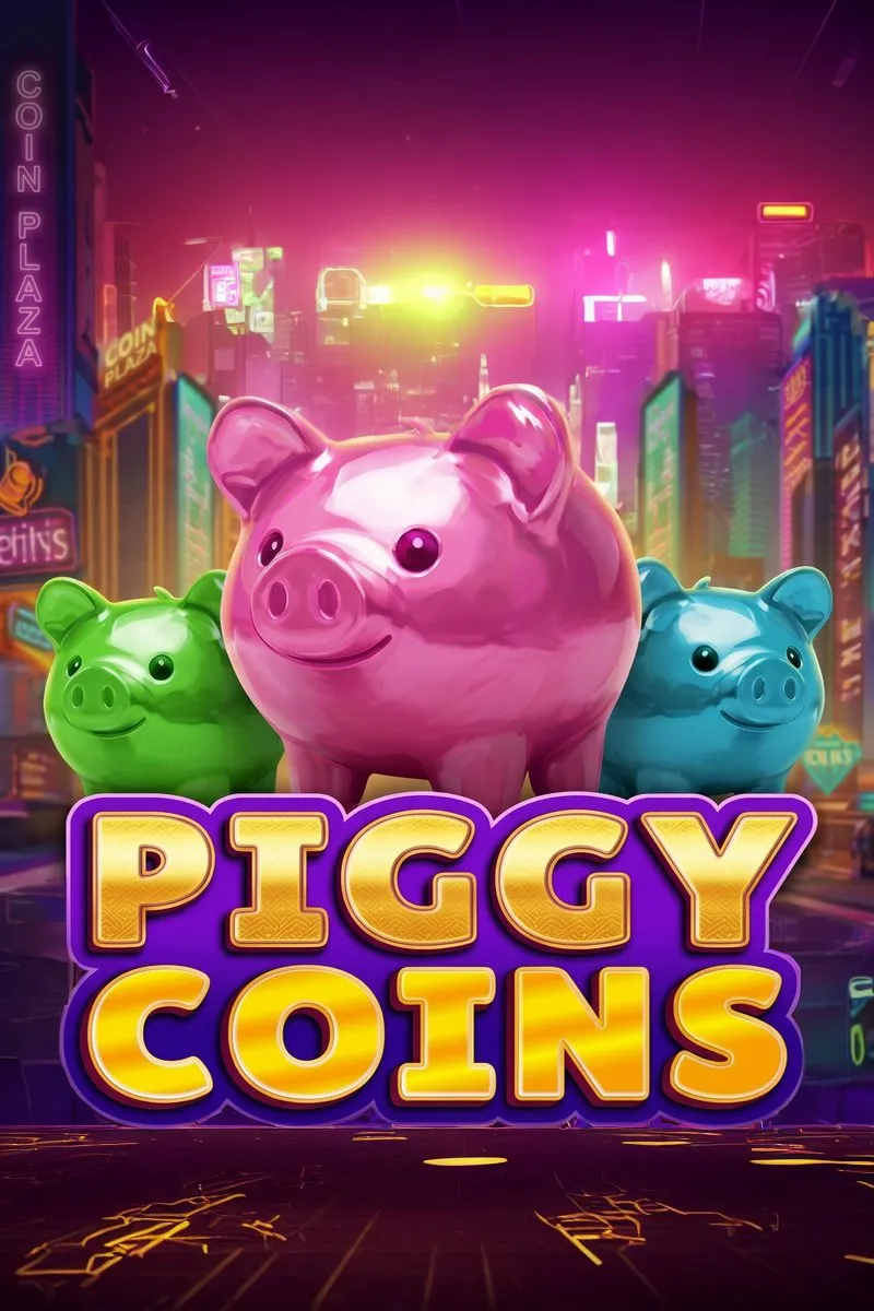 Piggy Coins Neon